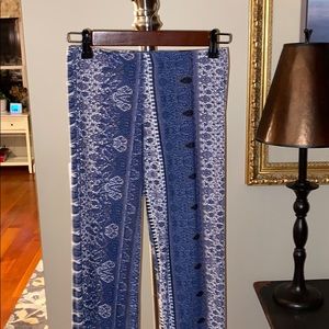 Wide leg boho pants